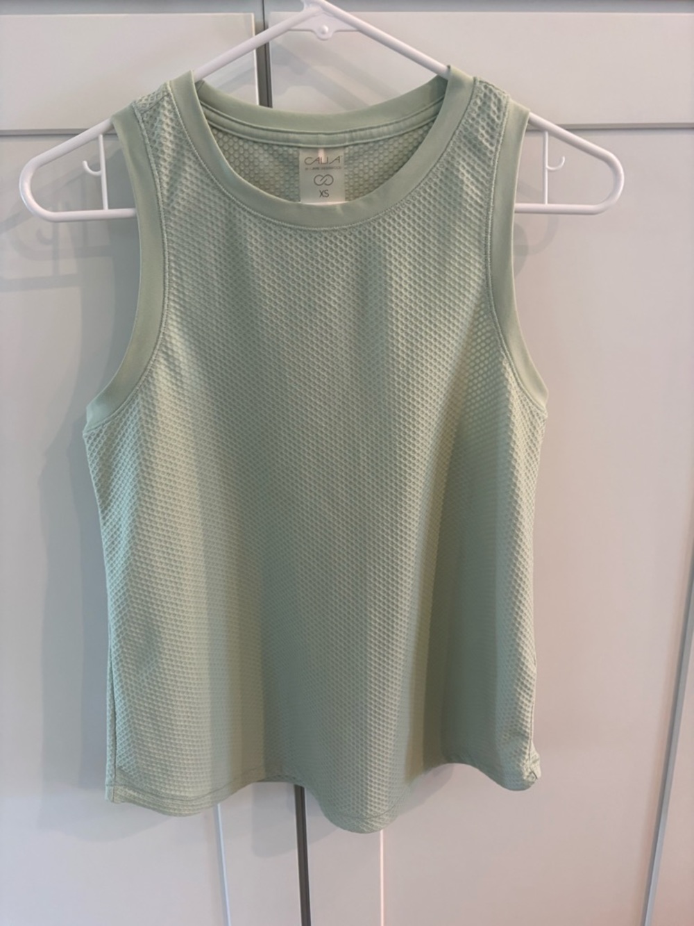 NWOT Calia by Carrie Underwood Sleeveless Mesh Tank Top - Light Sage